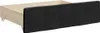 vidaXL Lit de jour extensible avec tiroirs noir 90x200 cm Voir les images du produit 11