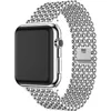 Strap-it Apple Watch Stahlperlenarmband (Silber) Produktbild-Vorschau 1