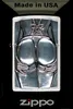 A Zippo lighter with a raised design of a woman's buttocks and lingerie, with the 'Made in USA' text above and the Zippo logo below. Podgląd zdjęcia produktu