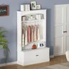 MODFU Meuble d’Entrée Multifonction - Vestiaire avec Banc, Voir les images du produit 3