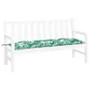 vidaXL Gartenbank-Auflage Blattmuster 150x50x7 cm Produktbild-Vorschau 3