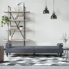 Schlafsofa mit Armlehnen Dunkelgrau Samt , Schlafsofas Produktbild-Vorschau 3