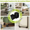QEENTOE 4 Stück Möbelerhöher, L-förmiges Design, Erhöhung Produktbild-Vorschau 5