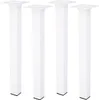 4er Set Möbelfüße Schrankfüße Weiss Eckig 25x25mm Sofafüße Produktbild-Vorschau 1