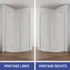 IMPTS Duschkabine 90x90cm Viertelkreis Duschabtrennung Produktbild-Vorschau 10