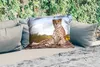 MuchoWow® Outdoor Kissen - Leopard - Tiere - Natur - 60x40 Produktbild-Vorschau 2