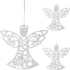 Three white angel ornaments are shown against a white background. Náhled obrázku produktu