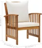 VidaXL 310257, Terrasse, Gepolsterter Sitz, Akazienholz, Produktbild-Vorschau 11