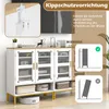 COSTWAY 5-poziomowa szafka na buty z siatkowymi drzwiami, Podgląd zdjęcia produktu 7