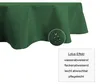 Tischdecke oval dunkelgrün 160x260 cm Leinenoptik Produktbild-Vorschau 3