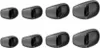 A set of eight identical gray earbuds, arranged in two rows of four. Anteprima dell’immagine prodotto
