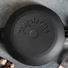 Liatinová panvica s drevenou rukoväťou - ø 24 x 6 cm - Náhľad obrázku produktu 3
