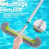 45 cm Poolbürste für Folienpools, abnehmbarer Bürstenkopf Produktbild-Vorschau 2