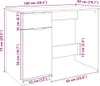 vidaXL Schreibtisch Artisan-Eiche 100x50x75 cm Produktbild-Vorschau 8