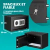 DEUBA® Coffre Fort Électronique Noir 31 x 20 x 20 Cm avec Voir les images du produit 5