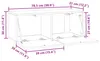 vidaXL Wandmontierter TV-Schrank Weiß 78,5 x 31 x 30 cm Produktbild-Vorschau 8