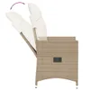 The Living Store Poltrona da giardino con cuscino 2 pz. Anteprima dell’immagine prodotto 7
