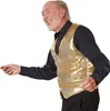 Pailletten-Weste Herren - gold, M Produktbild-Vorschau 4