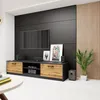 MATKAM Fernsehkommode 2DC H36 x B 60 x T41 cm, TV Lowboard, Produktbild-Vorschau 3