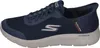 A side view of a blue Skechers GO WALK FLEX sneaker. Voir les images du produit