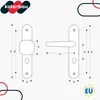 KOTARBAU® Gałka klamki 90 mm Klamka drzwiowa biała Klamka Podgląd zdjęcia produktu 3