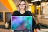 MuchoWow® Laptop Aufkleber Sticker Cover Aquarell - Grün - Produktbild-Vorschau 5