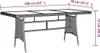 vidaXL Zahradní stůl šedý 160x70x72 cm Poly ratan a masivní Náhled obrázku produktu 4