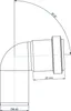 Poloplast POLO-KAL NG, Bogen, DN 40, 87, 1 pz. Anteprima dell’immagine prodotto 2