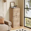 Armoire À Portes En Chêne Clair Sonoma Commode Étroite Et Voir les images du produit 4