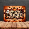 Happy Halloween Metallschild XL in 21x28 cm mit Geistern Produktbild-Vorschau 4