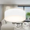 Deckenleuchte Stoff weiß Textilschirm E27 Deckenlampe Produktbild-Vorschau 8