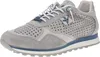 A single gray sneaker with blue accents is shown against a white background. Produktbild-Vorschau