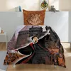 A Harry Potter themed duvet cover and pillowcase set displayed on a bed, with a castle and character illustration. Produktbild-Vorschau
