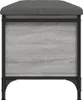 Sitzbank mit Stauraum Grau Sonoma 102x42x45 cm Produktbild-Vorschau 6