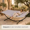 Doppel Hängematte mit Gestell 200x120 cm Garten Hängeliege Produktbild-Vorschau 3