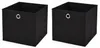 2 Stück Schwarz Faltbox 33 x 33 x 33 cm Aufbewahrungsbox Produktbild-Vorschau 1