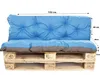 Poduszka na paletę niebieska | siedzisko 120x80 / oparcie Podgląd zdjęcia produktu 2