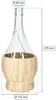 KOTARBAU® Glasflasche mit Strohkorb Weinflasche Glaskarafe Produktbild-Vorschau 2