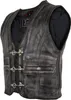 Vintage Lederweste Leder Kutte im Used Look Antik Produktbild-Vorschau 1