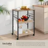 A kitchen trolley with food and kitchenware displayed on it, set in a kitchen environment. Náhled obrázku produktu