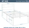 Yaheetech Bettrahmen Metallbett für 90 x 190 cm Matratze Produktbild-Vorschau 7