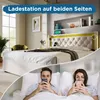 Bequemes LED-Polsterbett mit Stauraum, Produktbild-Vorschau 6