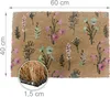 Alfombrilla Relaxdays, diseño de flores, 60x40 cm, Vista previa de la imagen del producto 4