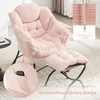 LVHOM Fauteuil de relaxation avec pouf, fauteuil de Voir les images du produit 4