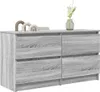 vidaXL TV skříňka šedá Sonoma 100x35x54 cm materiál na bázi Náhled obrázku produktu 4