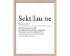 Gerahmtes Bild Sektlaune Definition 33x43 cm Produktbild-Vorschau 1
