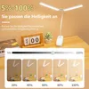 Doppelkopf LED Schreibtischlampe,Leselampe mit Buch Klemme Produktbild-Vorschau 6