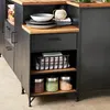 Nachttisch "Cierna" schwarz - Metall und Holz - Atmosphera Produktbild-Vorschau 7