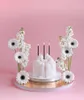 Candele di compleanno 14cm lisce set da 12 nero oro Anteprima dell’immagine prodotto 4
