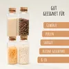50 Stk. Mini Glasflaschen 2 ml mit Korken | kleine Produktbild-Vorschau 3